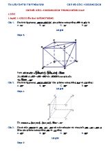 Chủ đề Hình học Lớp 11 Góc  Khoảng cách trong không gian